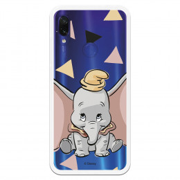 Carcasa Oficial Disney Dumbo silueta transparente para Xiaomi Redmi Note 7 - Dumbo- La Casa de las Carcasas