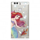 Carcasa Oficial Disney Sirenita y Sebastián Transparente para Huawei P9 Plus - La Sirenita- La Casa de las Carcasas