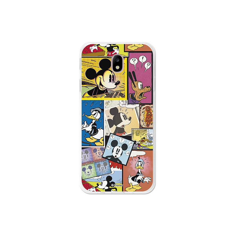 Oficiální evropské pouzdro Disney Mickey, Comic Samsung Galaxy J7 2017