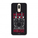 Oficiální pouzdro Disney Minnie Case, Black Embroidered Huawei Mate 10 Lite