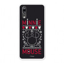 Oficiální pouzdro Disney Minnie Case, Black Embroidered Huawei P20