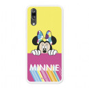 Huawei Oficiální pouzdro Disney Minnie, růžovo-žluté P20