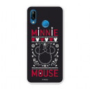 Oficiální pouzdro Disney Minnie Case, Black Embroidered Huawei P20 Lite