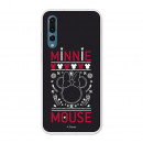 Oficiální pouzdro Disney Minnie Case, Black Embroidered Huawei P20 Pro