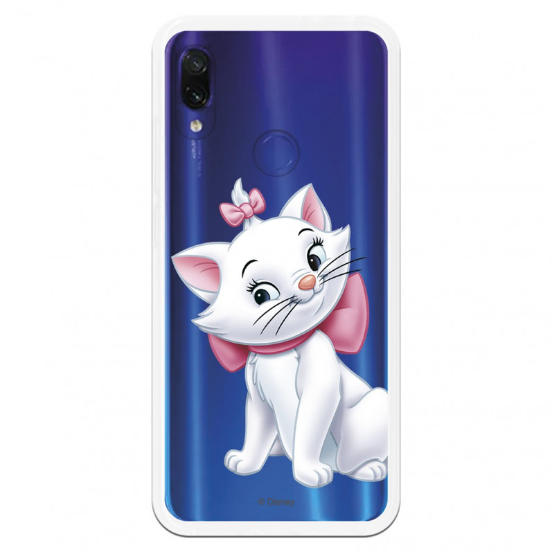 Oficiální průhledné pouzdro Disney Marie Silhouette pro Xiaomi Redmi Note 7 Pro - The Aristocats