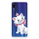 Oficiální průhledné pouzdro Disney Marie Silhouette pro Xiaomi Redmi Note 7 Pro - The Aristocats