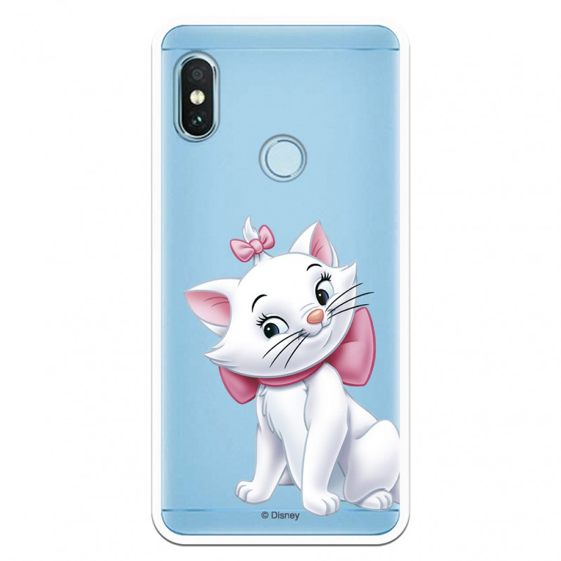 Oficiální průhledné pouzdro Disney Marie Silhouette pro Xiaomi Redmi Note 5 Pro - The Aristocats