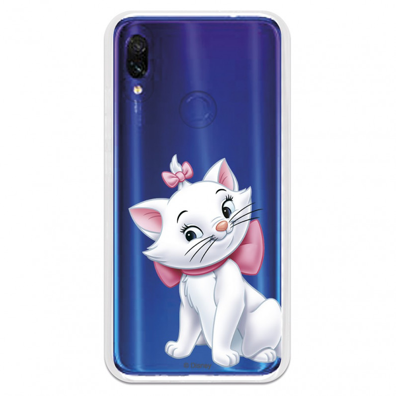 Oficiální průhledné pouzdro Disney Marie Silhouette pro Xiaomi Redmi 7 - The Aristocats