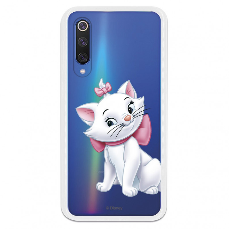 Oficiální průhledné pouzdro Disney Marie Silhouette pro Xiaomi Mi 9 SE - The Aristocats