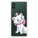 Oficiální průhledné pouzdro Disney Marie Silhouette pro Xiaomi Mi Mix 3 - The Aristocats