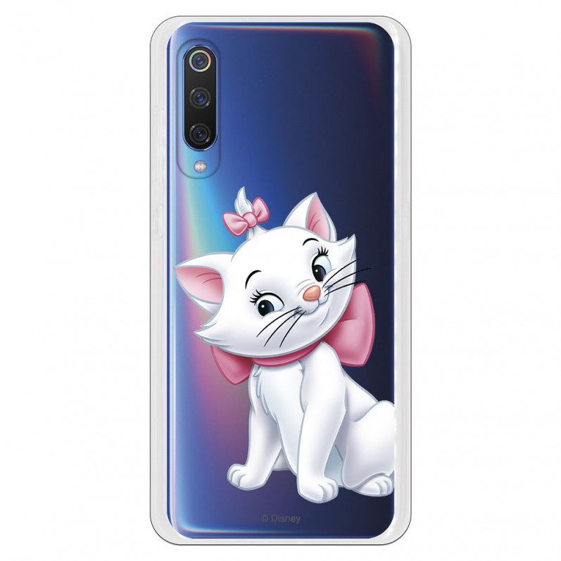 Oficiální průhledné pouzdro Disney Marie Silhouette pro Xiaomi Mi 9 - The Aristocats