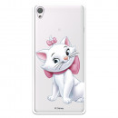 Oficiální průhledné pouzdro Disney Marie Silhouette pro Sony Xperia XA - The Aristocats