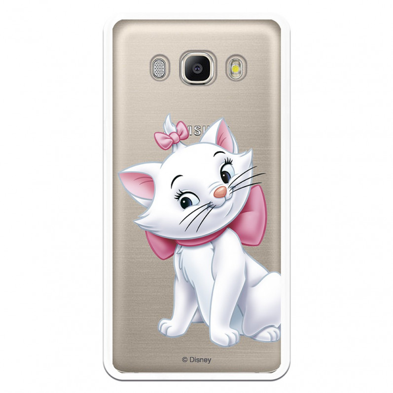 Oficiální průhledné pouzdro Disney Marie Silhouette pro Samsung Galaxy J5 2016 - The Aristocats