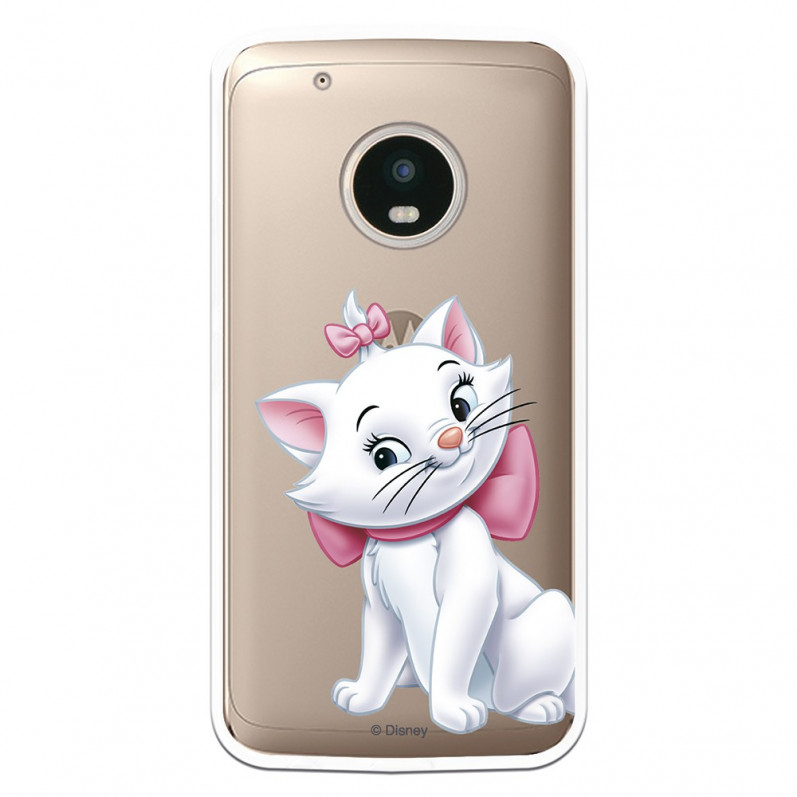 Moto Oficiální průhledné pouzdro Disney Marie Silhouette pro G5 Plus - The Aristocats