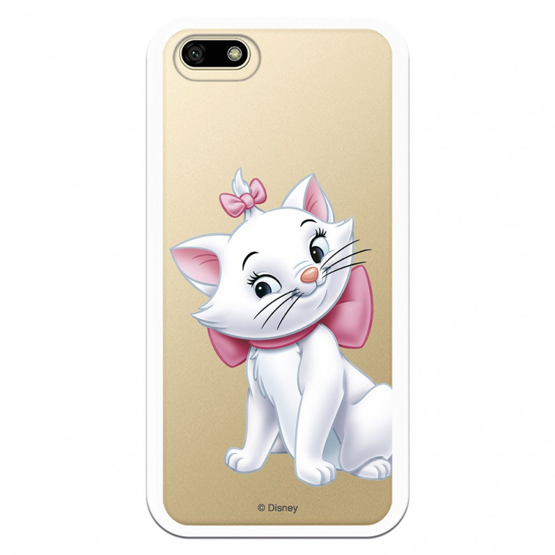 Huawei Oficiální průhledné pouzdro Disney Marie Silhouette pro Y5 2018 - The Aristocats