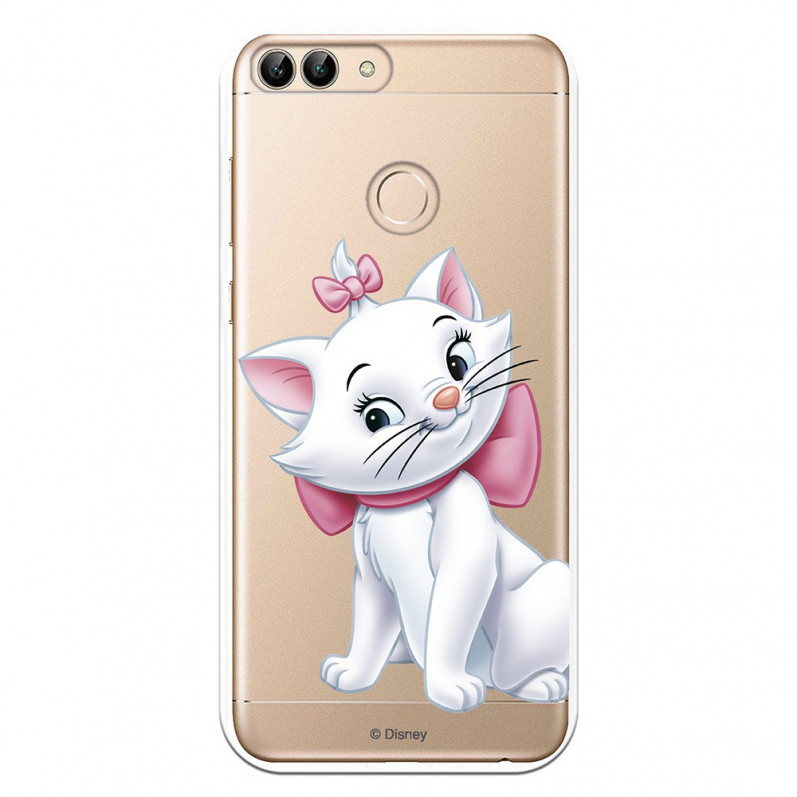 Huawei Oficiální průhledné pouzdro Disney Marie Silhouette pro P Smart - The Aristocats