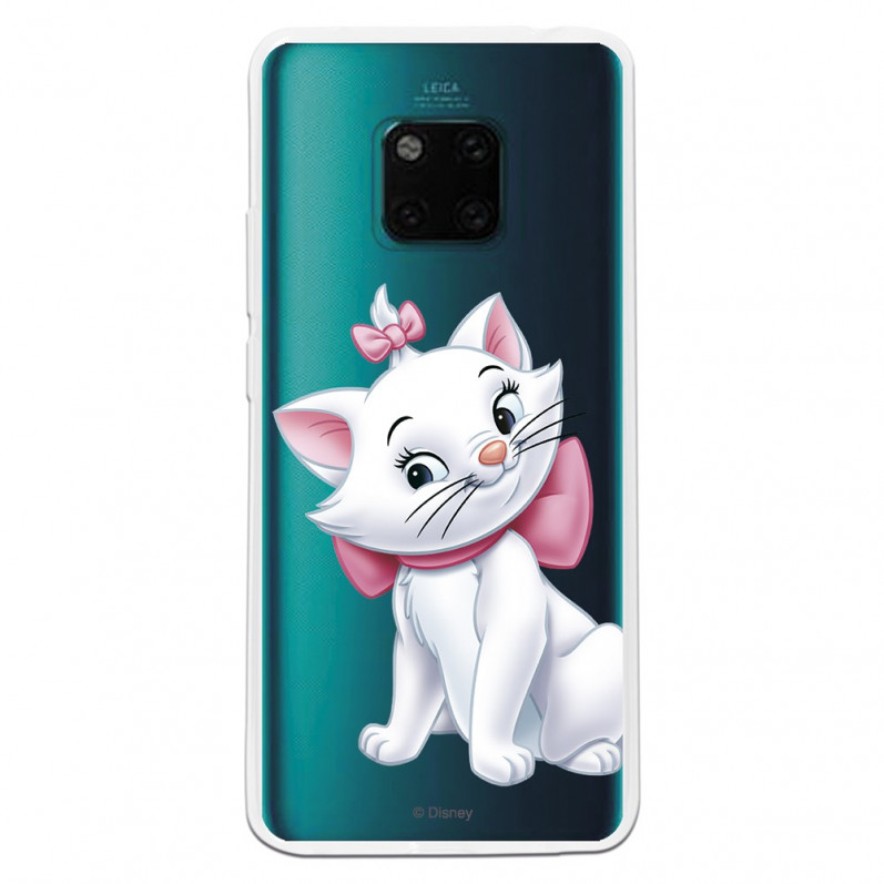 Huawei Oficiální průhledné pouzdro Disney Marie Silhouette pro Mate 20 Pro - The Aristocats