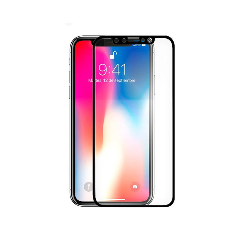 Černé tvrzené sklo pro iPhone X