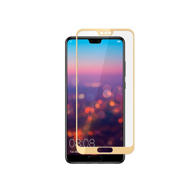 Plně zlaté tvrzené sklo pro Huawei P20 Pro