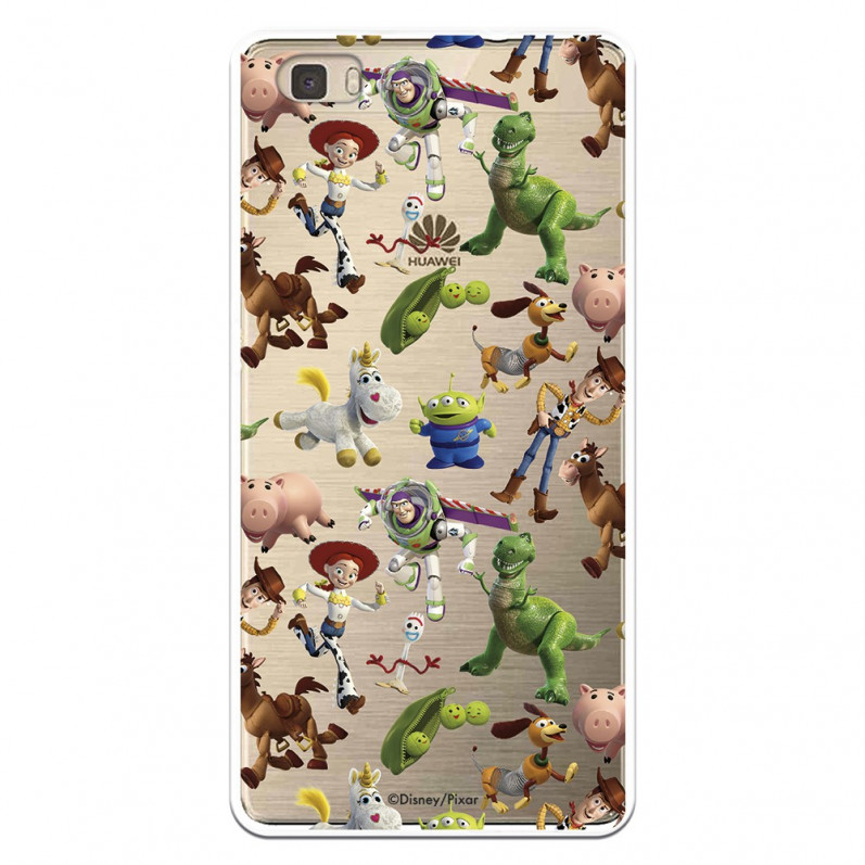 Carcasa Oficial Carcasa Oficial Disney Toy Story Siluetas Transparente - Toy Story para Huawei P8 Lite- La Casa de las Carcasas