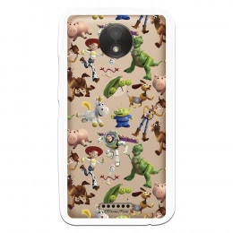 Carcasa Oficial Carcasa Oficial Disney Toy Story Siluetas Transparente - Toy Story para Motorola Moto C- La Casa de las Carcasas