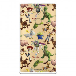 Carcasa Oficial Carcasa Oficial Disney Toy Story Siluetas Transparente - Toy Story para Sony Xperia L2- La Casa de las Carcasas