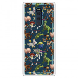 Carcasa Oficial Carcasa Oficial Disney Toy Story Siluetas Transparente - Toy Story para Sony Xperia XZ4- La Casa de las Carcasas