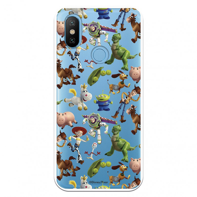 Carcasa Oficial Carcasa Oficial Disney Toy Story Siluetas Transparente - Toy Story para Xiaomi Mi A2 - La Casa de las Carcasas