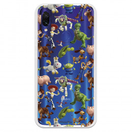 Carcasa Oficial Carcasa Oficial Disney Toy Story Siluetas Transparente - Toy Story para Xiaomi Redmi 7- La Casa de las Carcasas