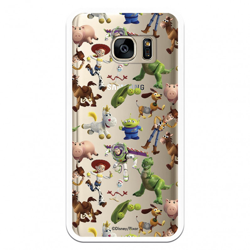 Oficiální pouzdro Disney Toy Story Transparent Silhouettes Case - Toy Story pro Samsung Galaxy S7