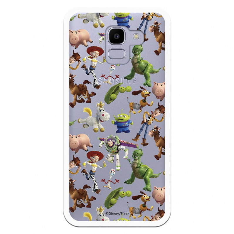 Oficiální pouzdro Disney Toy Story Transparent Silhouettes Case – Toy Story pro Samsung Galaxy J6 2018