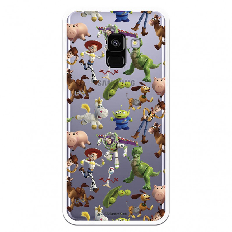 Oficiální pouzdro Disney Toy Story Transparent Silhouettes Case – Toy Story pro Samsung Galaxy A8 2018