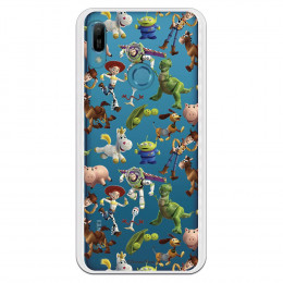 Carcasa Oficial Carcasa Oficial Disney Toy Story Siluetas Transparente - Toy Story para Huawei Honor 8A- La Casa de las Carcasas