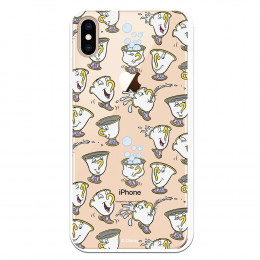 Carcasa Oficial Disney Chip Potts Siluetas Transparente para iPhone XS Max- La Casa de las Carcasas