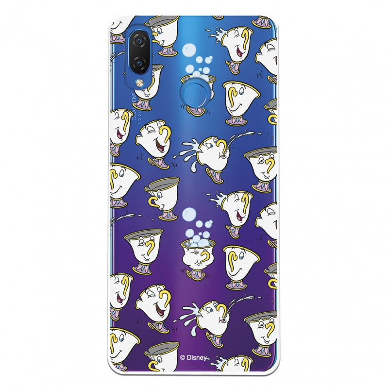 Carcasa Oficial Disney Chip Potts Siluetas Transparente para Huawei P Smart Plus- La Casa de las Carcasas