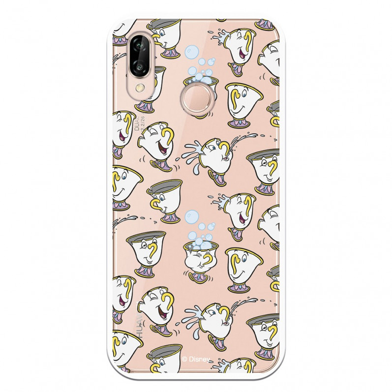 Carcasa Oficial Disney Chip Potts Siluetas Transparente para Huawei P20 Lite- La Casa de las Carcasas