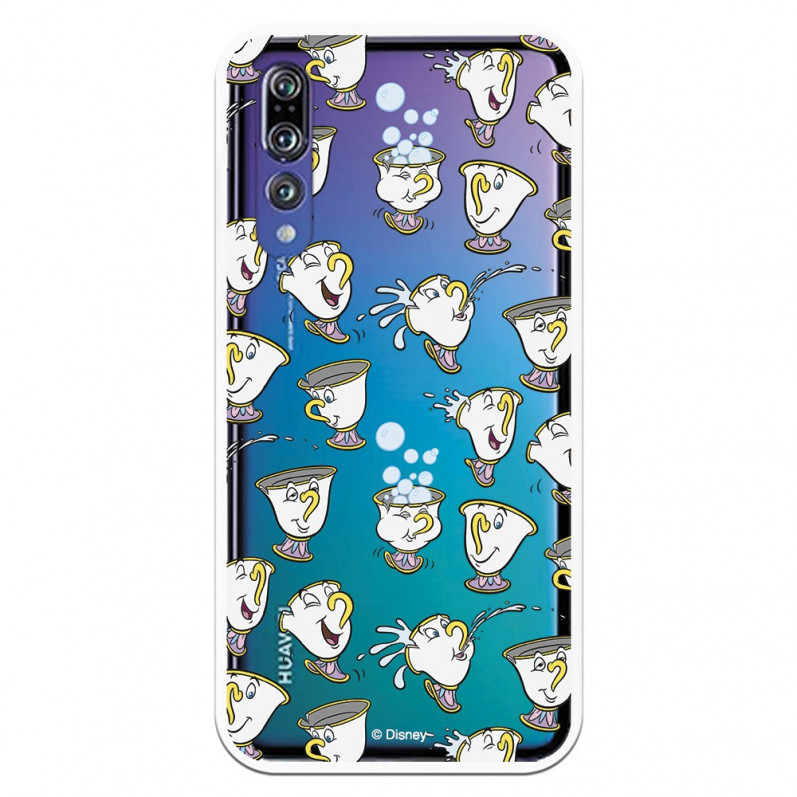 Carcasa Oficial Disney Chip Potts Siluetas Transparente para Huawei P20 Pro - La Casa de las Carcasas