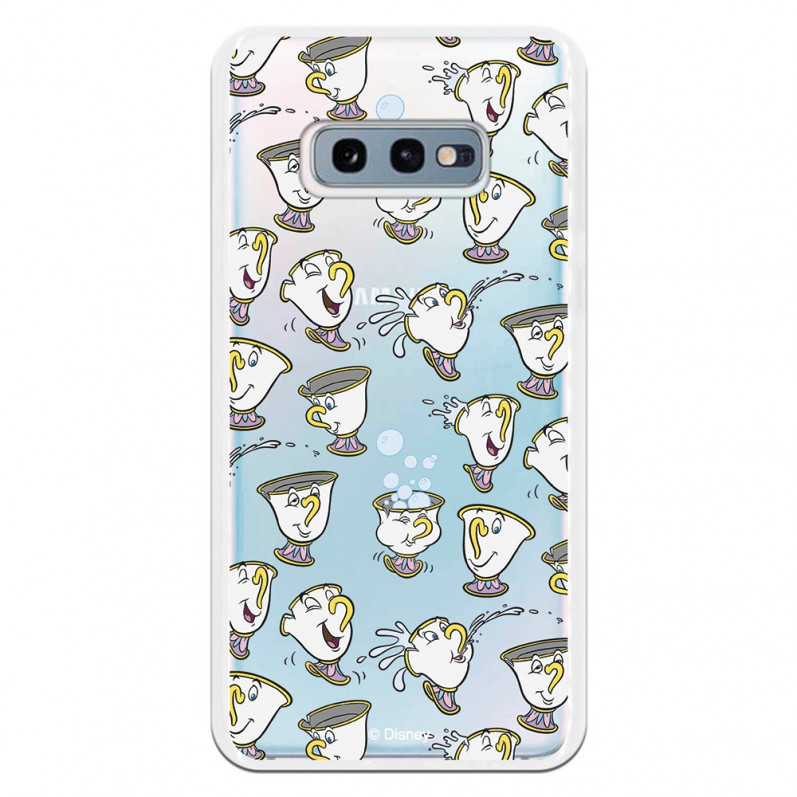 Carcasa Oficial Disney Chip Potts Siluetas Transparente para Samsung Galaxy S10e - La Casa de las Carcasas