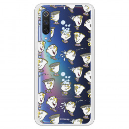 Carcasa Oficial Disney Chip Potts Siluetas Transparente para Xiaomi Mi 9- La Casa de las Carcasas