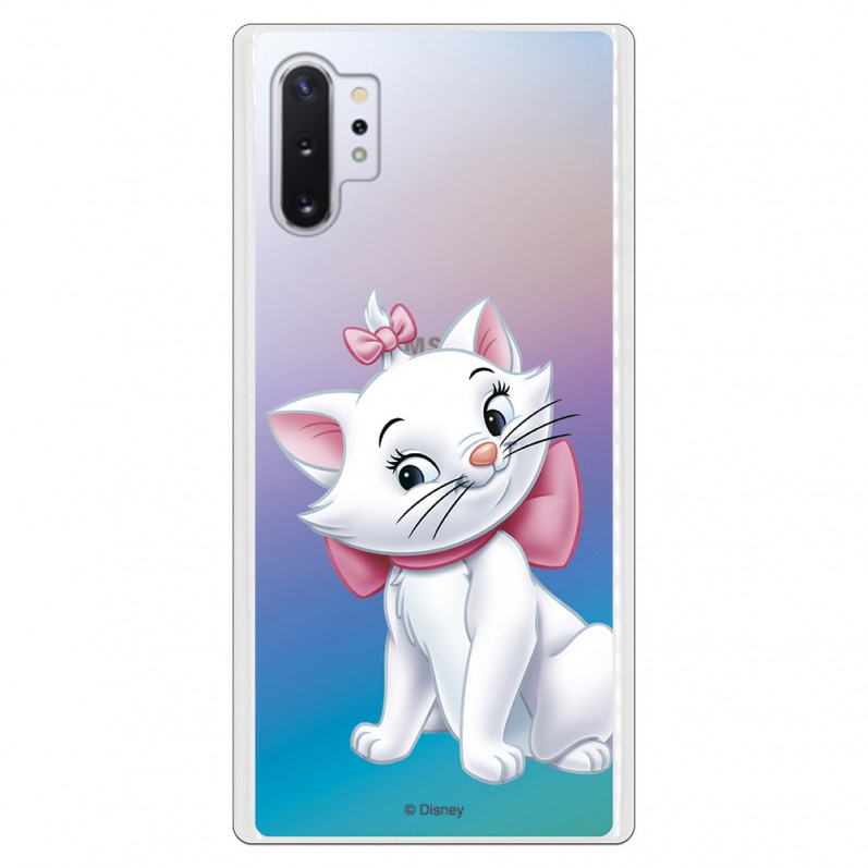 Funda para Samsung Galaxy Note 10 Plus Oficial de Disney Marie Silueta - Los Aristogatos