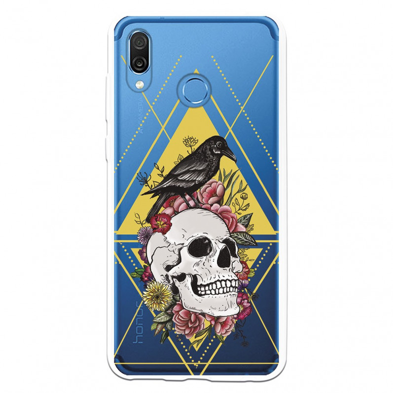 Carcasa Calavera Cuervo para Huawei Honor Play- La Casa de las Carcasas