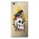 Carcasa Calavera Cuervo para Huawei P8 Lite- La Casa de las Carcasas