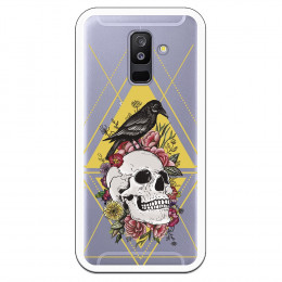 Carcasa Calavera Cuervo para Samsung Galaxy A6 Plus 2018- La Casa de las Carcasas