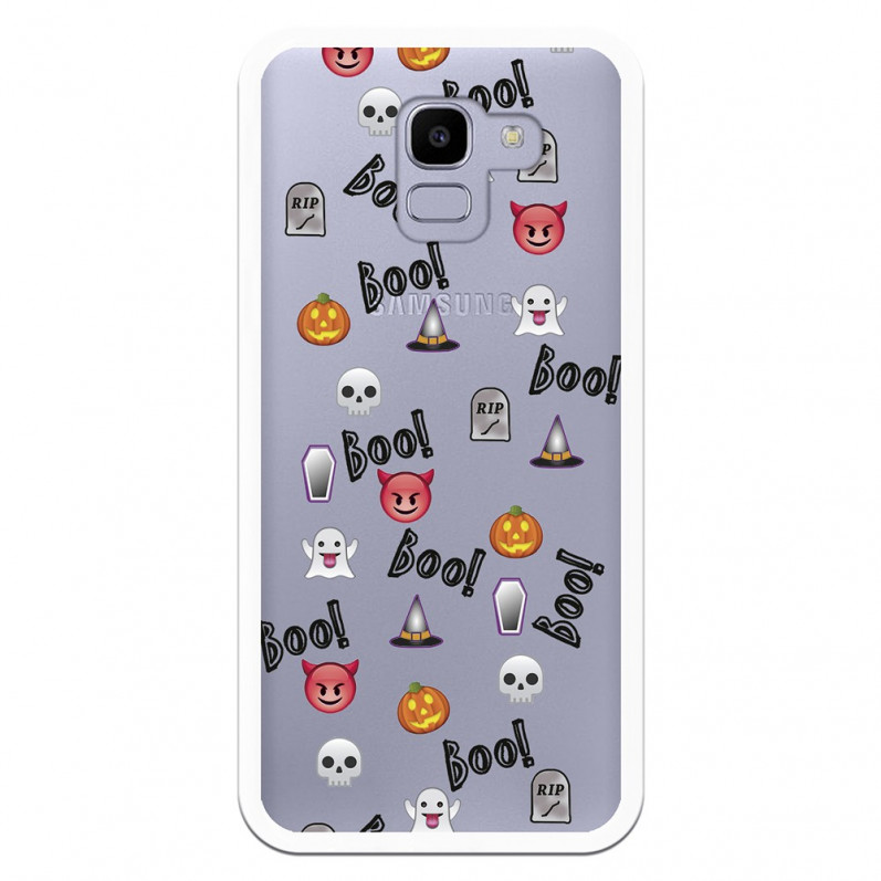 Carcasa Halloween Icons para Samsung Galaxy J6 2018- La Casa de las Carcasas