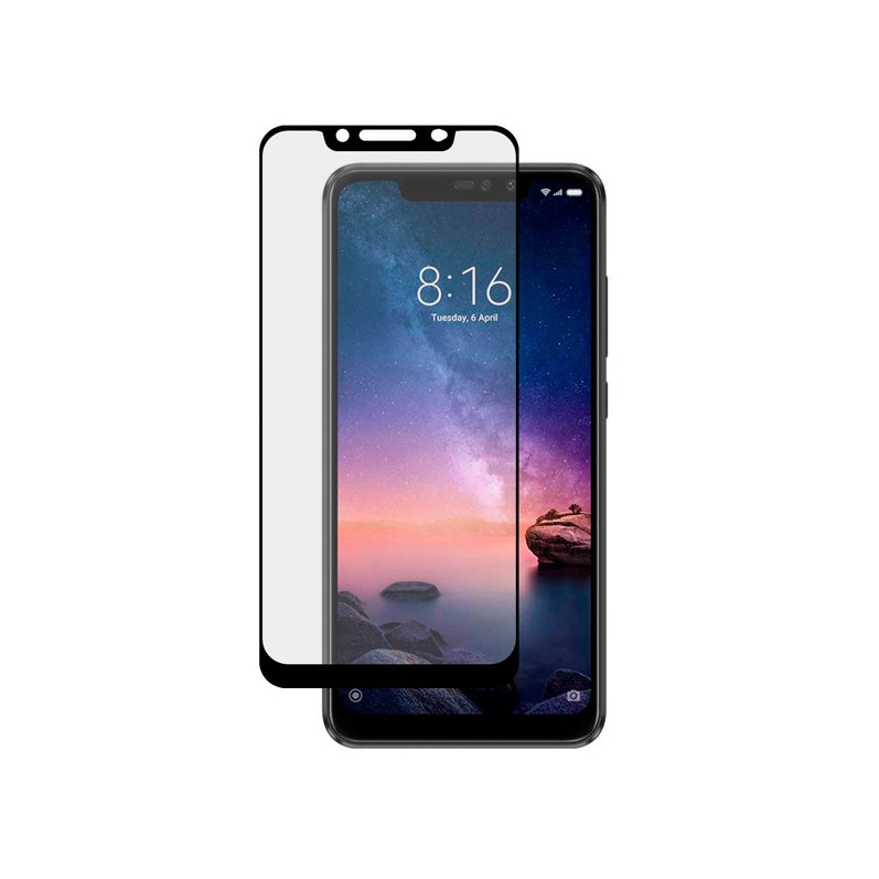 Plně černé tvrzené sklo pro Xiaomi Redmi Note 6 Pro