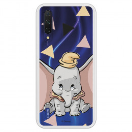 Funda para Xiaomi Mi 9 Lite Oficial de Disney Dumbo Silueta Transparente - Dumbo