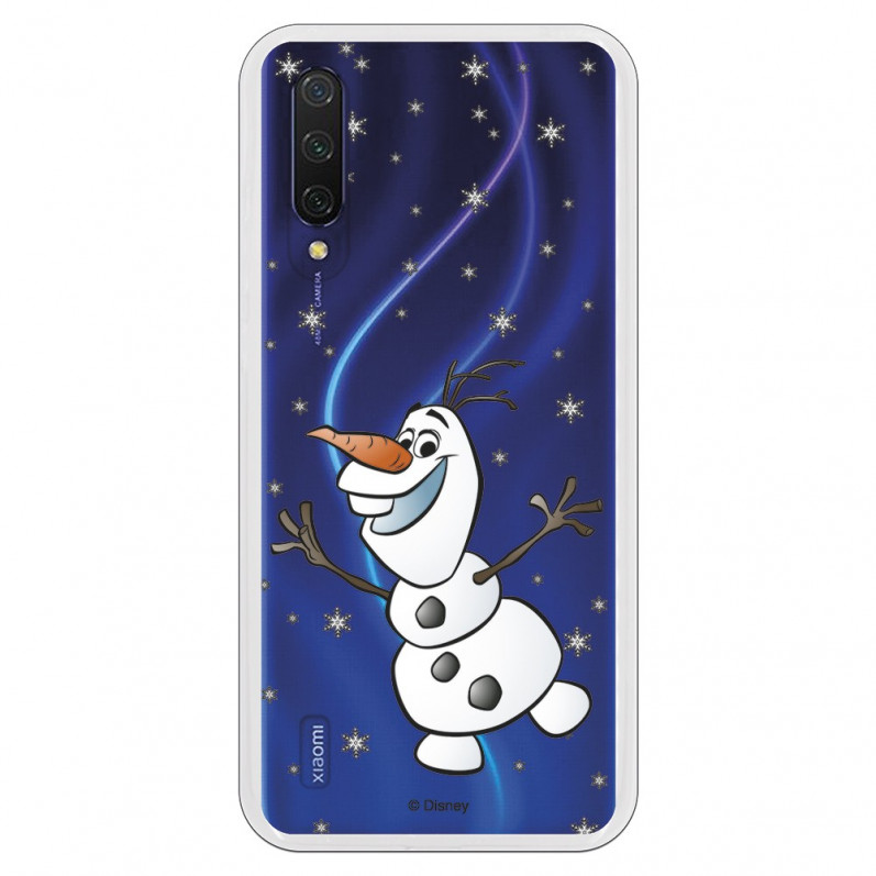 Funda para Xiaomi Mi 9 Lite Oficial de Disney Olaf Transparente - Frozen