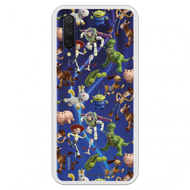 Funda para Xiaomi Mi 9 Lite Oficial de Disney Muñecos Toy Story Siluetas - Toy Story