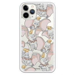 Funda para iPhone 11 Pro Oficial de Disney Dumbo Siluetas Transparente - Dumbo