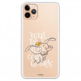 Funda para iPhone 11 Pro Max Oficial de Disney Dumbo Vuela tan Alto - Dumbo